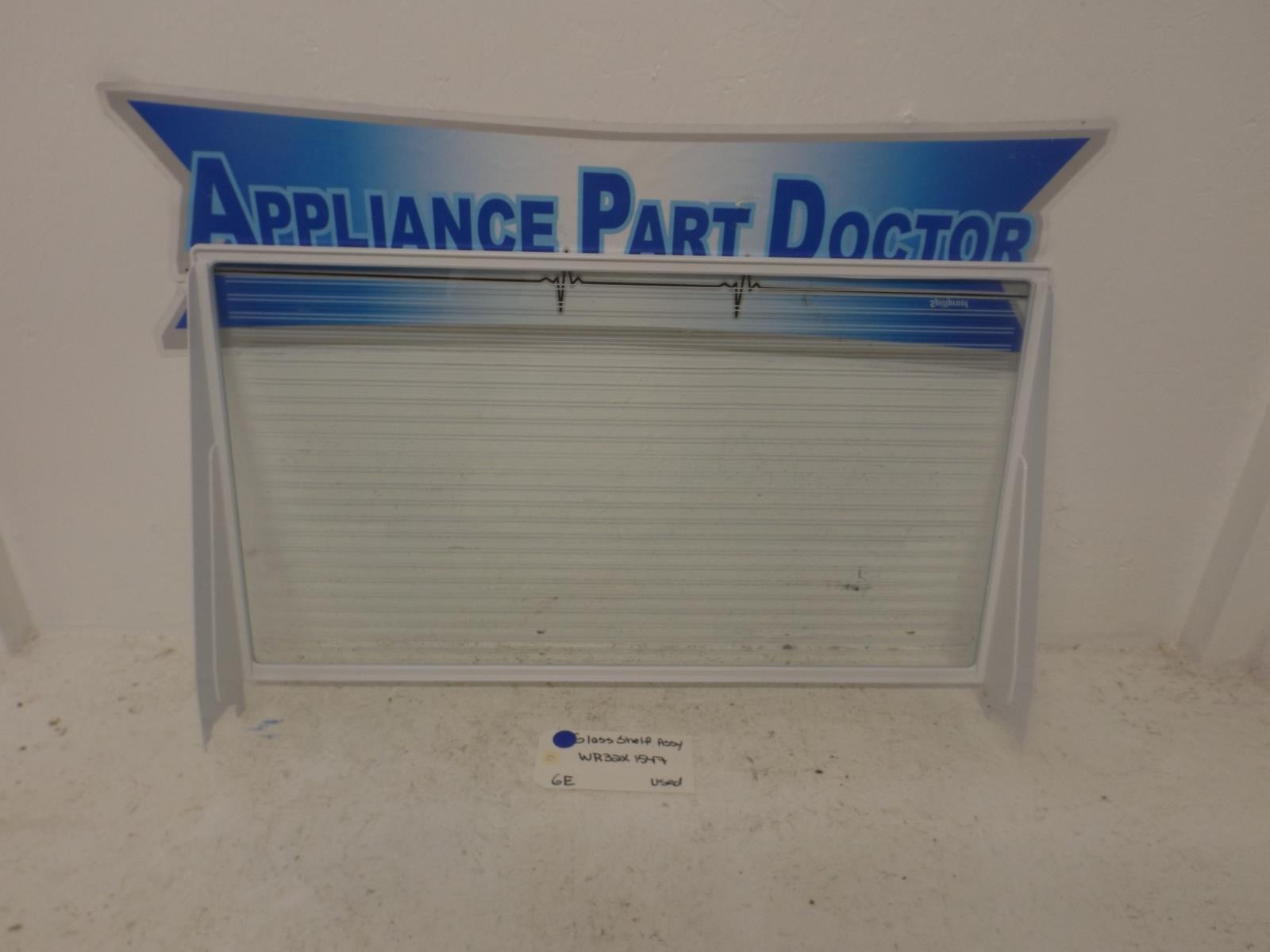 GE Refrigerator WR32X1547 Glass Shelf Assy Used GE Refrigerator WR32X1547 Glass Shelf Assy Used